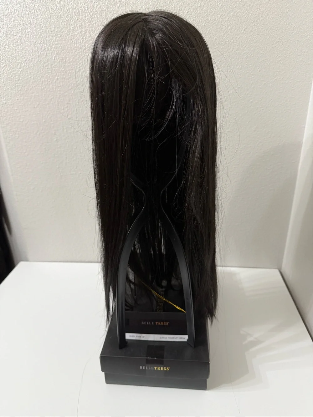 Belle Tress Bossa Nova Coffee Without Cream Lace Front Mono Top Wig, Center Part
